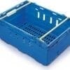 Maxi Nest Perforated Containers  - Perforated Tray with Bale Arms - 600L x 400W x 253Hmm - Blue - 44 Litres