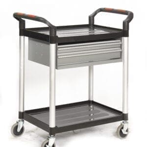 Proplaz®' Shelf Trolley - 2 Shelf Trolley With 2 Drawers