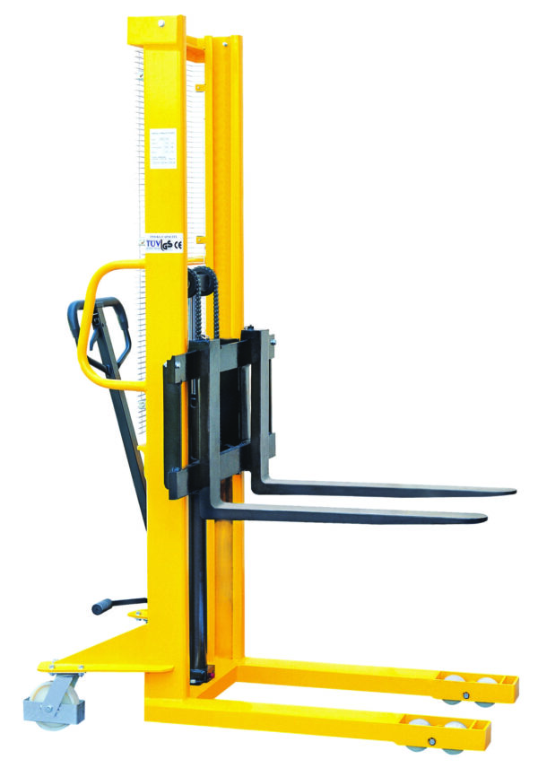 Hydraulic Stackers - Fork Type - Adjustable - 1000kg Capacity - 2500mm Lift Height