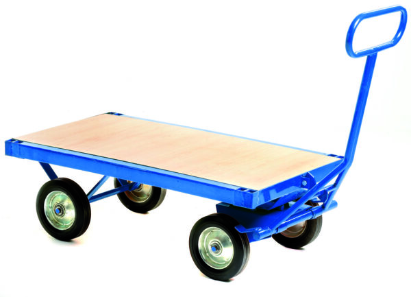 Prime Heavy Duty Turnable Truck with Brake - Flat Deck